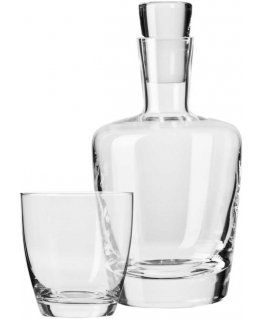 Set szklanek do whiskey with carafe Amber 7-elementowy AMBITION