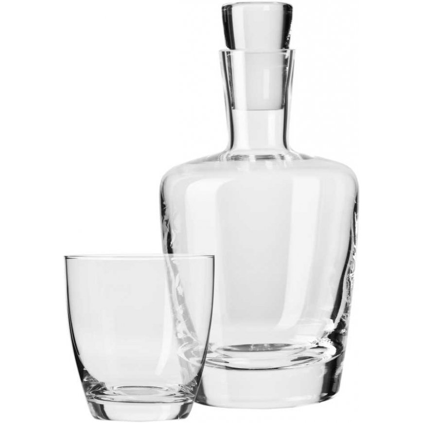 Set szklanek do whiskey with carafe Amber 7-elementowy AMBITION