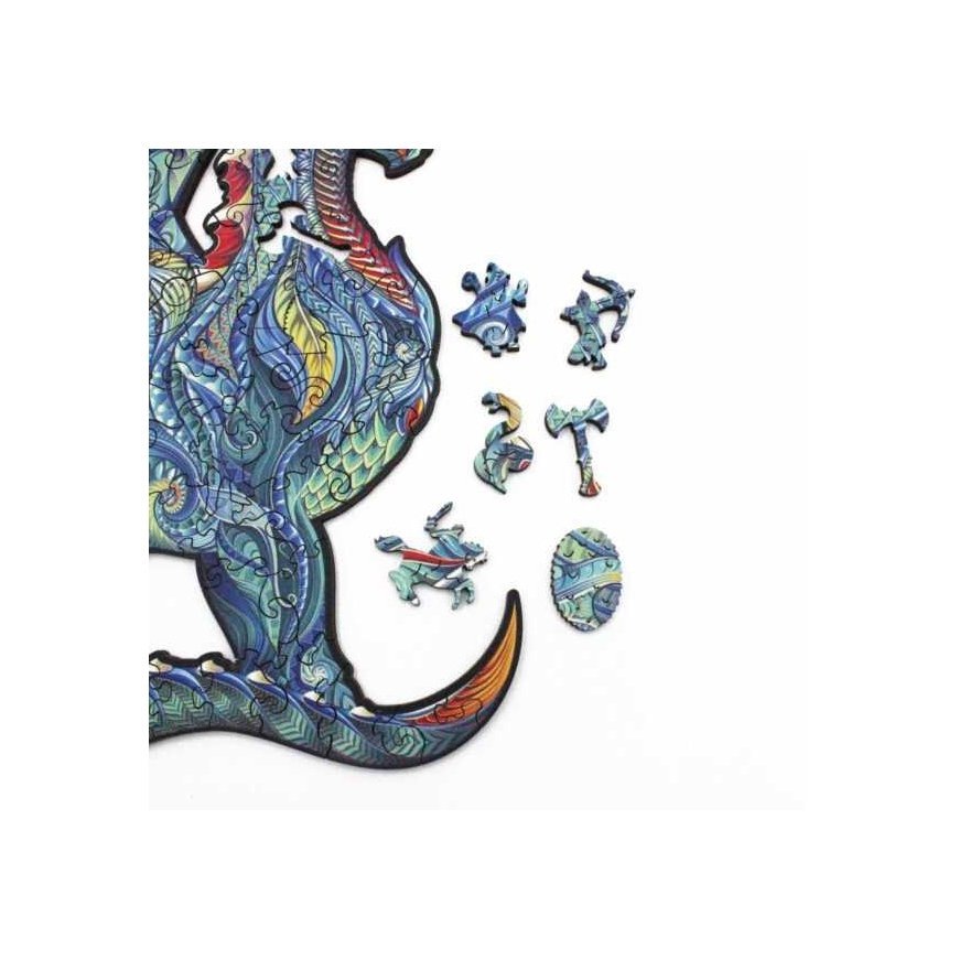 Fantasy Puzzles Dragon Dėlionė Iš Medžio M Dydis (150 detalių) – 5