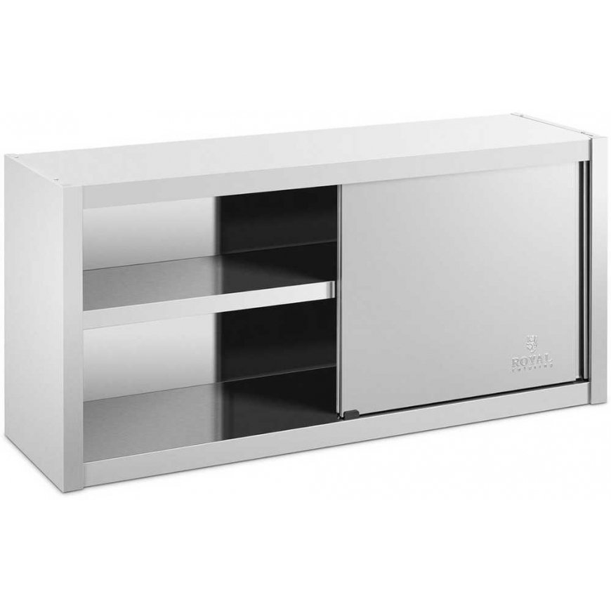 Royal Catering Catering wall cabinet with sliding doors, Steel, 120 x 45 x 60 cm – 2