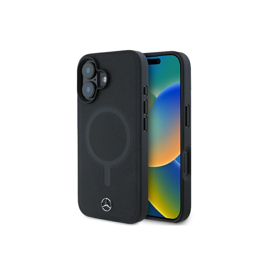 Dėklas Mercedes MEHMP16M23RCMK iPhone 16 Plus 6.7" juoda/juodas hardcase Smooth Leather MagSafe – 3