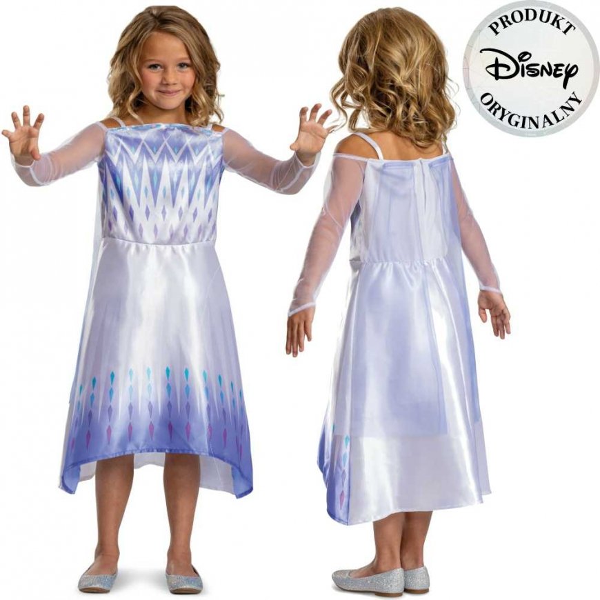 Strój karnawałowy Disney Kraina Lodu Elsa Frozen princess 125-135 cm (7-8 lat) – 4