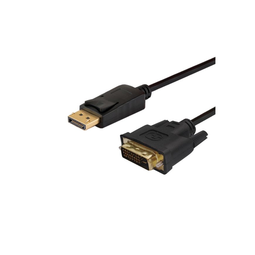 Savio CL-122 video cable adapter 3 m DisplayPort DVI Black