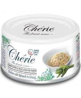 CHERIE Kana spinatiga - kassi märgtoit - 80g