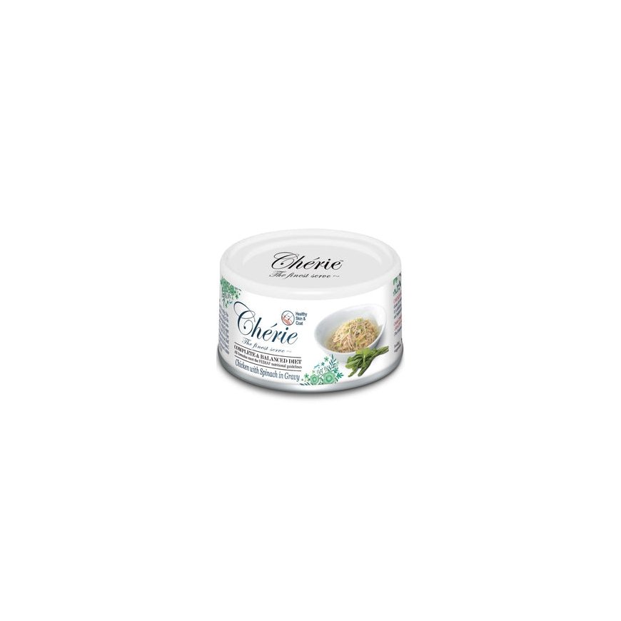 CHERIE Chicken with spinach - wet cat food - 80g – 2