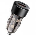 Acefast B12 car charger 60W USB-A | USB-C - black Acefast B12 car charger 60W USB-A | USB-C - black