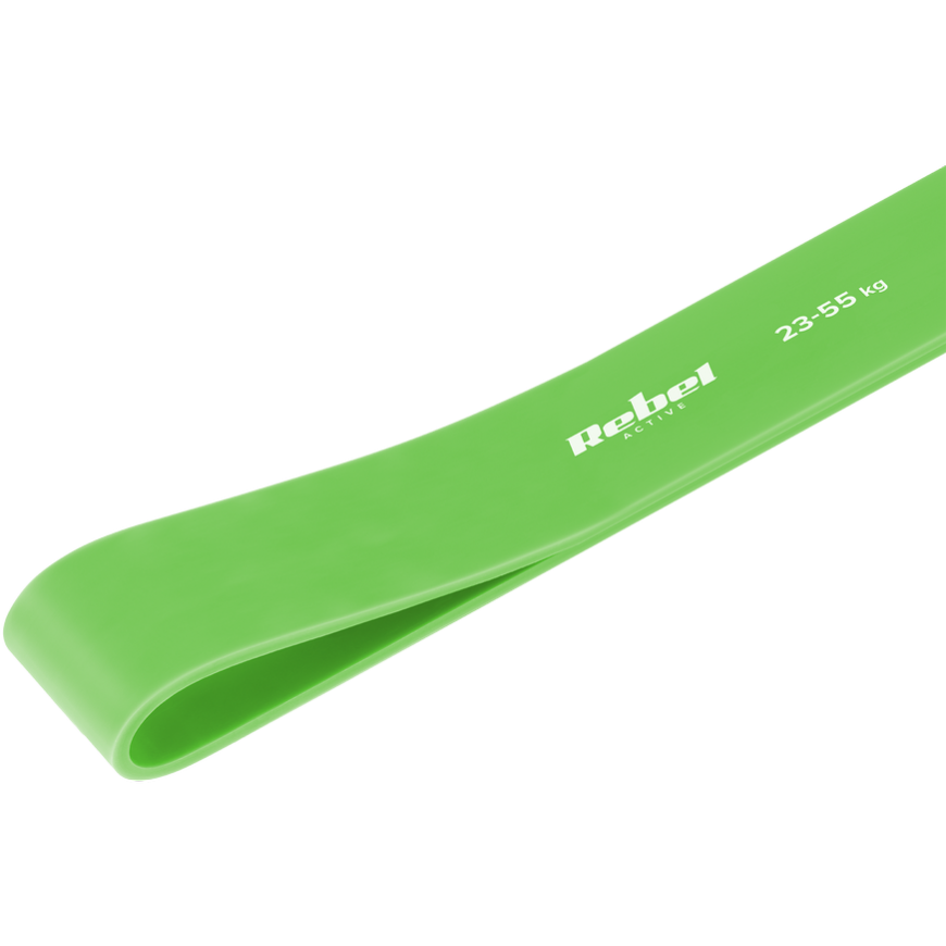 Latex exercise band - Power Band PL-5, green 23-55 kg REBEL ACTIVE – 2