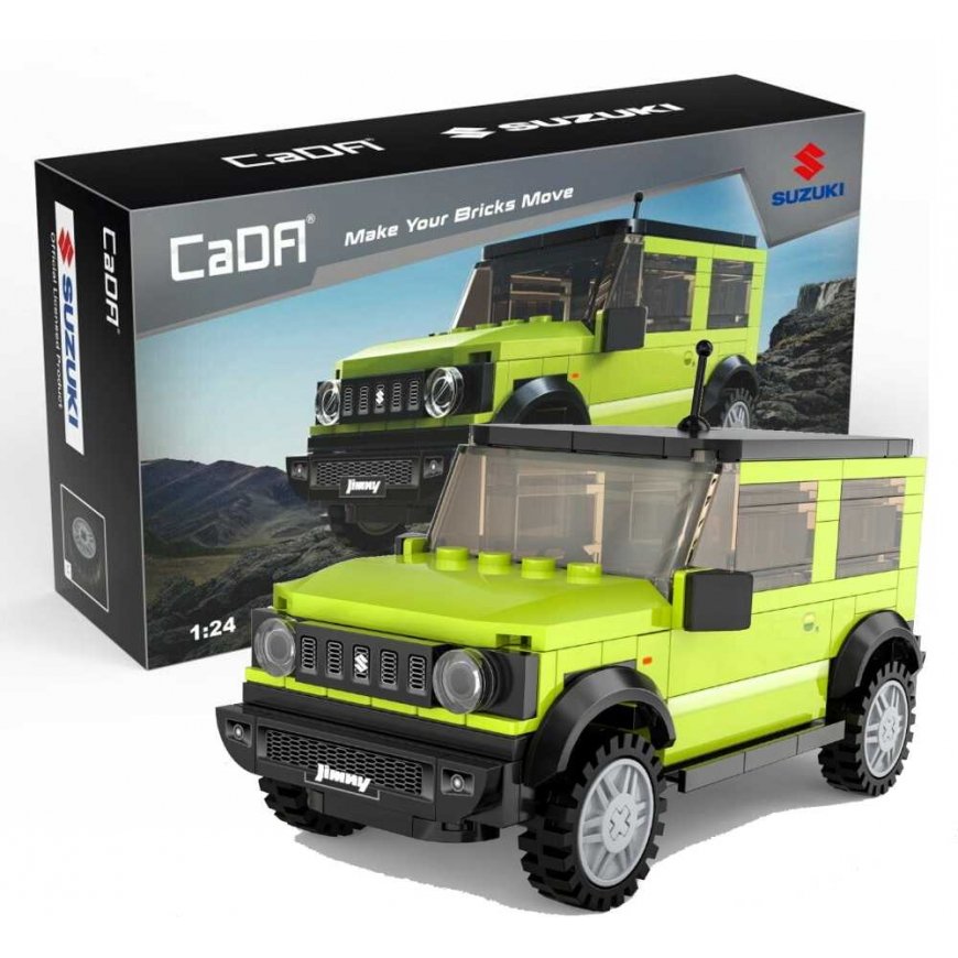 Klocki konstrukcyjne CaDA Samochód terenowy green Auto Chassis Suzuki Jimny Terenówka 192 elementy