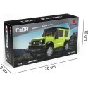 Klocki konstrukcyjne CaDA Samochód terenowy žalia Auto Važiuoklė Suzuki Jimny Terenówka 192 elementy Klocki konstrukcyjne CaDA Samochód terenowy žalia Auto Važiuoklė Suzuki Jimny Terenówka 192 elementy