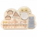 Viga Toys Medinis muzikinis stalas su 12 perkusinių instrumentų rinkiniu Viga Toys Medinis muzikinis stalas su 12 perkusinių instrumentų rinkiniu
