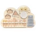 Viga Toys Wooden musical table with a set of 12 percussion instruments Viga Toys Wooden musical table with a set of 12 percussion instruments
