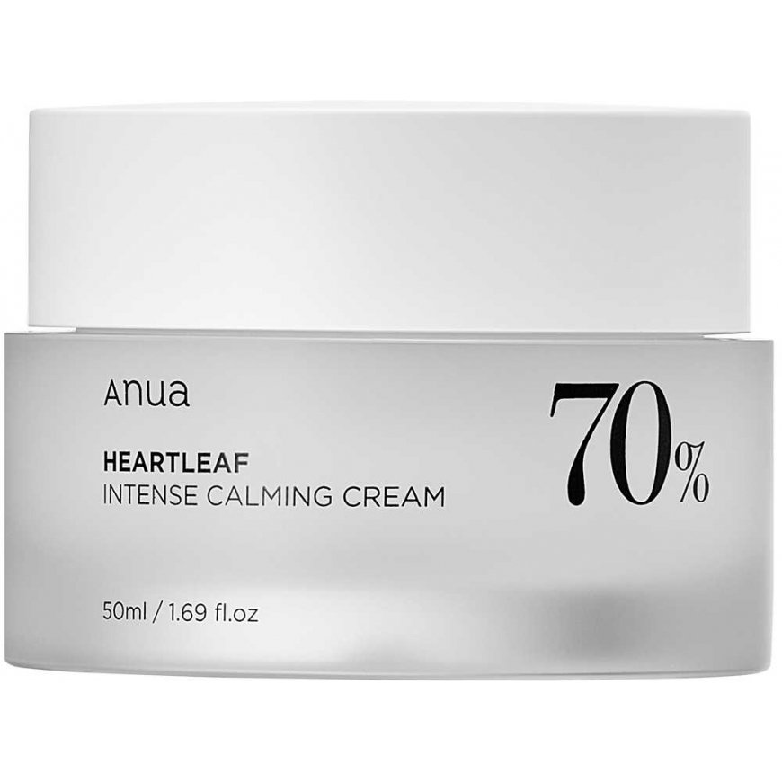 Anua Heartleaf 70% Intense Calming Kreminis intensyviai raminantis veido kremas 50ml