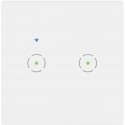 Orno Tuya Smart Home Dual Wi-Fi Recessed Switch, White Orno Tuya Smart Home Dual Wi-Fi Recessed Switch, White