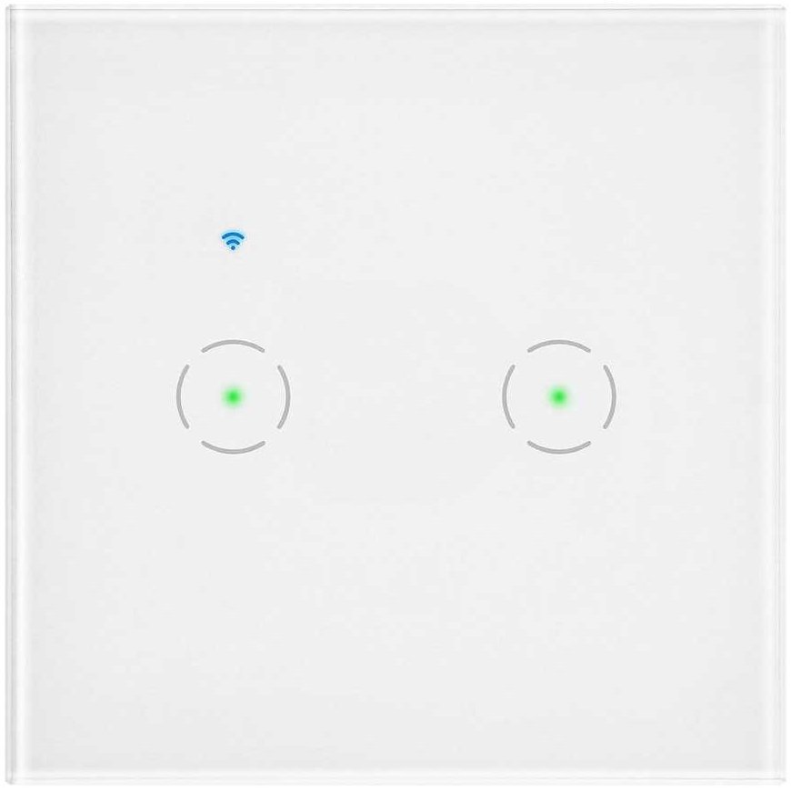 Orno Tuya Smart Home Dual Wi-Fi Recessed Switch, White – 2