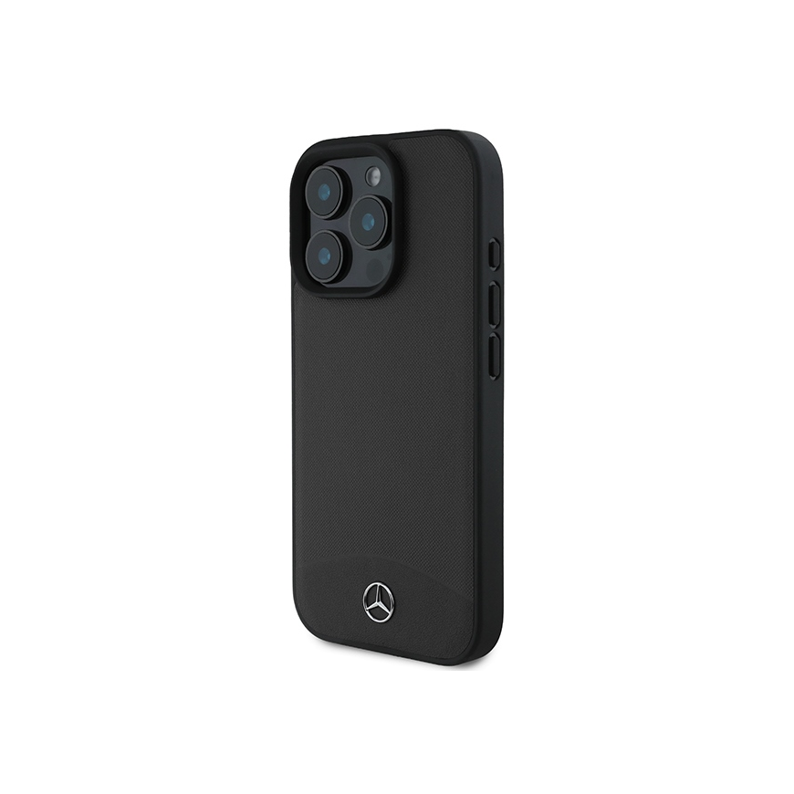 Case Mercedes MEHMP16X23RBARK iPhone 16 Pro Max 6.9" black/black hardcase Textured And Plain Leather MagSafe – 5