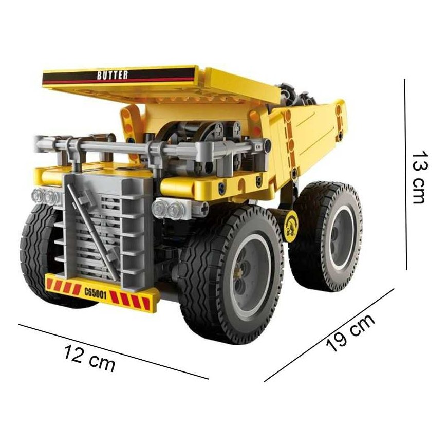 CaDa Truck building blocks tipper Chassis construction heavy duty truck 372 pcs. – 2