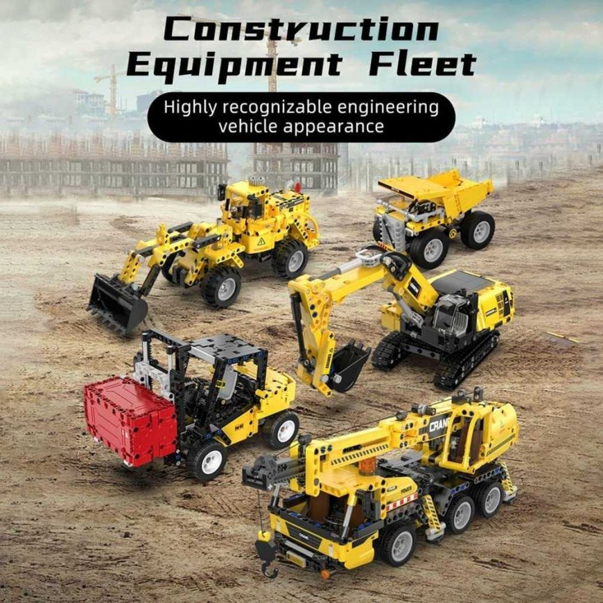 CaDa Truck building blocks tipper Chassis construction heavy duty truck 372 pcs. – 5