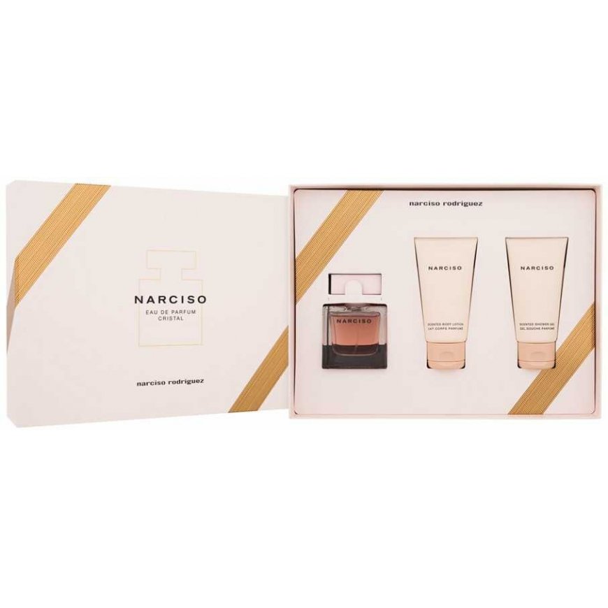 Narciso Rodriguez Narciso EDP Cristal Gift Set EDP 50ml, Body Lotion 50ml and Shower Gel 50ml - 50ml