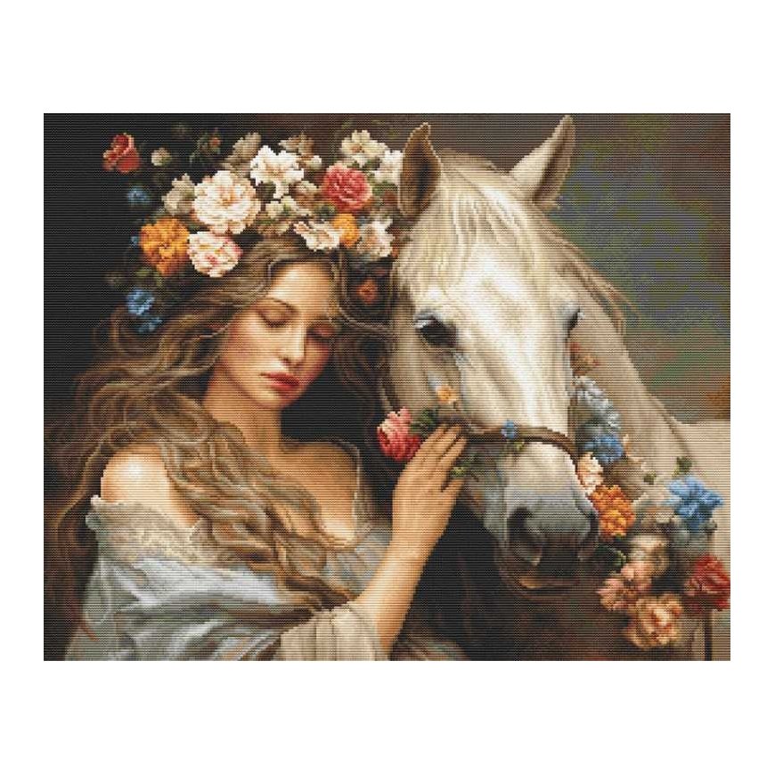 luca S Counted Cross Stitch Kit "Flower Fairy" 44x35cm SB620