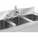 Royal Catering Stainless steel catering sink, 3 bowl basin, 100x50cm Royal Catering Stainless steel catering sink, 3 bowl basin, 100x50cm