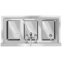 Royal Catering Stainless steel catering sink, 3 bowl basin, 100x50cm Royal Catering Stainless steel catering sink, 3 bowl basin, 100x50cm