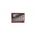 YATO OPEN-END WRENCHES WITH RATCHET AND JOINT, set of 12 pcs. YATO OPEN-END WRENCHES WITH RATCHET AND JOINT, set of 12 pcs.
