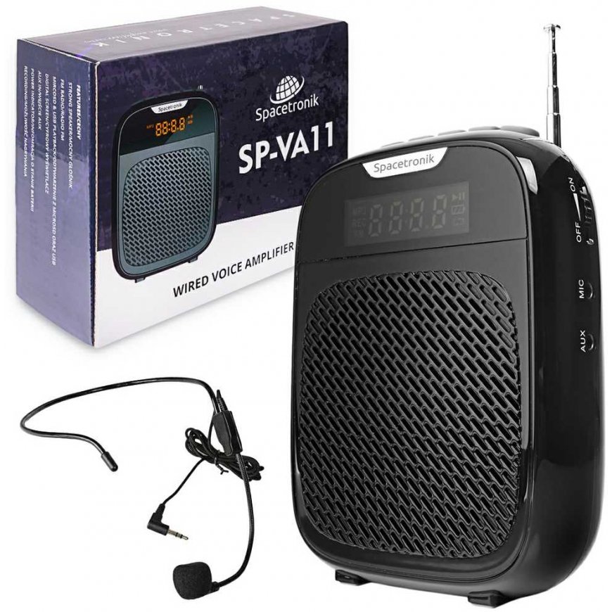Spacetronik Wired Voice Amplifier Microphone SP-VA11 +FM