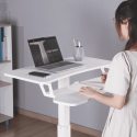 Spacetronik Buddy 03 adjustable table on wheels, white Spacetronik Buddy 03 adjustable table on wheels, white