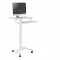 Spacetronik Buddy 03 adjustable table on wheels, white Spacetronik Buddy 03 adjustable table on wheels, white