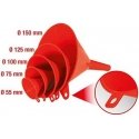 Set of 5 funnels KS TOOLS Ø55-150mm