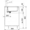 Washbasin Franke Maris MRX 110-55, 122.0553.947 Washbasin Franke Maris MRX 110-55, 122.0553.947