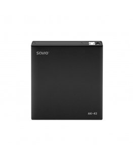 Savio AK-43 optical disc External Slim drive DVD±R/RW CD±R/RW Black optical disc drive DVD±RW