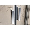 Stumdomos dušo durys Ravak Blix, BLDP2-120, satinas+stiklas Transparent