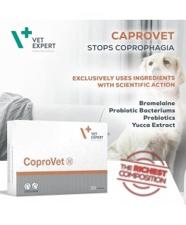 VET EXPERT CoproVet - preparation against the ingestion of feces for dogs and cats - 30 caps.