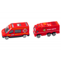 Lean Toys Lora vilkikų lenktynių trasa 2in1 Šviesos Garsai Ženklai Automobiliai Raudona Lean Toys Lora vilkikų lenktynių trasa 2in1 Šviesos Garsai Ženklai Automobiliai Raudona
