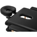 Physa Wide foldable massage bed table with wooden frame VANNES Black - black Physa Wide foldable massage bed table with wooden frame VANNES Black - black