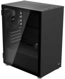 Aerocool CS-111-G-BK-v1 (juodas, Tempered Glass)