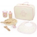 Viga Toys Wooden doll feeding set with bag - with bottle and bib Viga Toys Wooden doll feeding set with bag - with bottle and bib