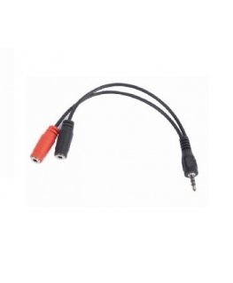 Gembird CCA-417 garso kabelis 0,2 m 3.5mm 2 x 3.5mm Juoda