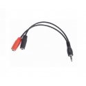Gembird CCA-417 audiokaabel 0,2 m 3.5mm 2 x 3.5mm Must Gembird CCA-417 audiokaabel 0,2 m 3.5mm 2 x 3.5mm Must