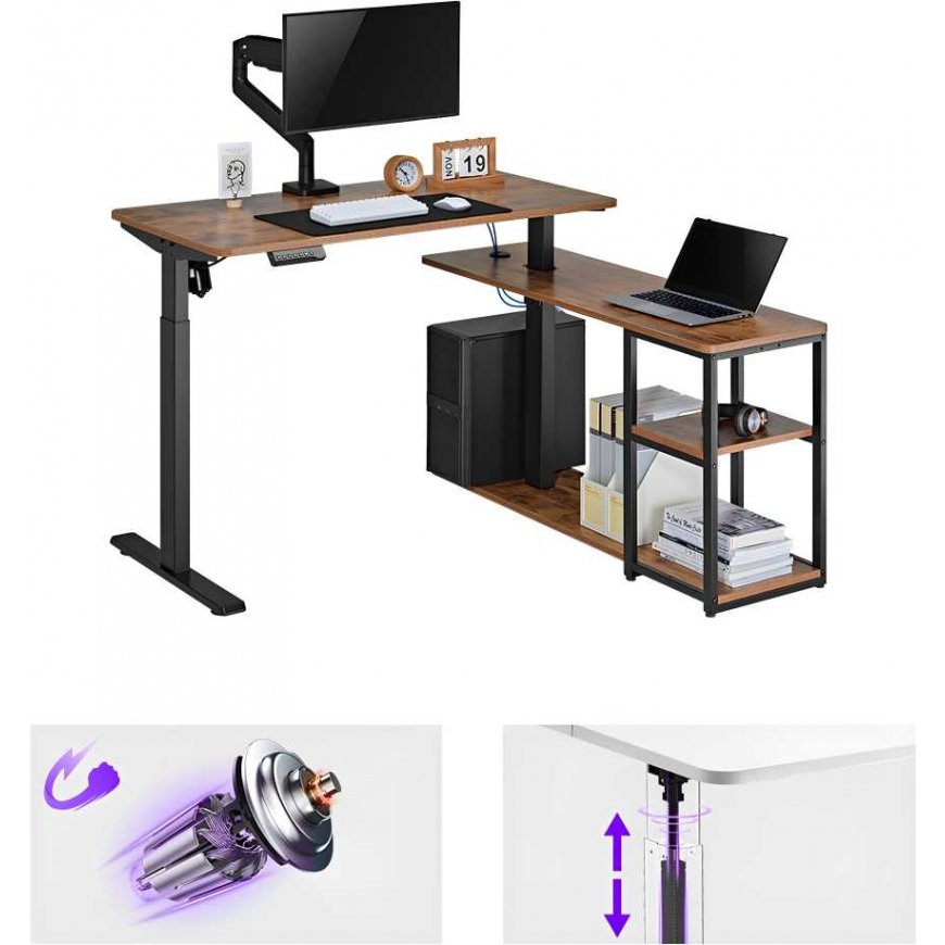 Spacetronik SPE-L120WW Loris electric table – 4