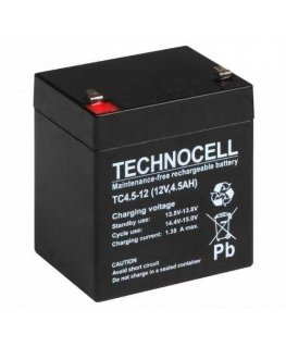 Battery AGM TECHNOCELL series TC 12V 4.5Ah