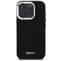 Case DKNY DKHMP16LPSCMCLK iPhone 16 Pro 6.3" black/black hardcase Plain Silver Logo MagSafe