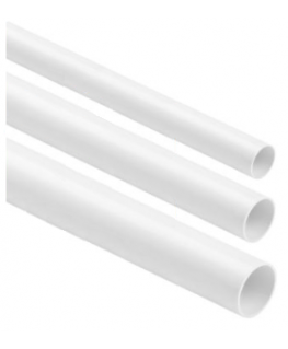 Stasinski Strong, smooth pipe for electrical installation WHITE RL-18 2m (25 pcs.)