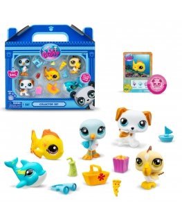 Littlest Pet Shop pludmales komplekts ar 5 figūriņām 00517
