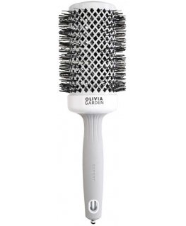 Hair brush for drying Olivia Garden Expert Blowout Shine White&Grey 55 mm