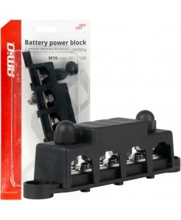 Blok rozdzielczy mass minus bus bar m10 12v - 48v 250a amio-03811