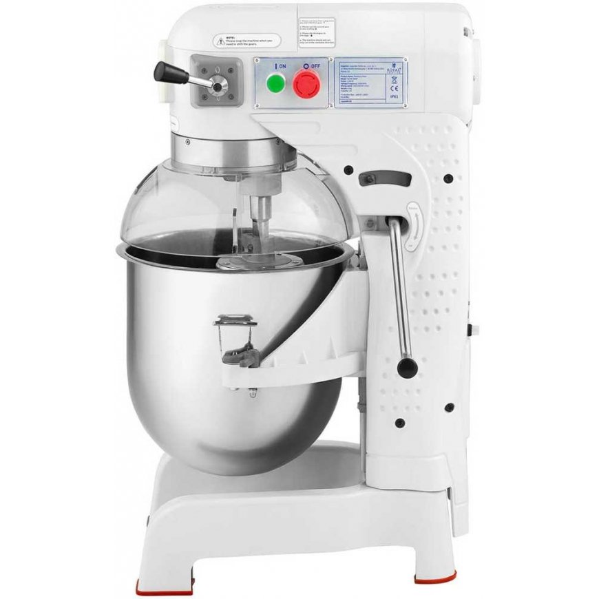Royal Catering Spiralinis planetinis maišytuvas su nuleidžiamu dubeniu, 30 l, 1100 W – 5