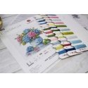 luca S Cross stitch kit "Vase with hydrangea" 26x26cm SB7033 luca S Cross stitch kit "Vase with hydrangea" 26x26cm SB7033