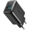 Charger Joyroom JR-TCF13 USB-C/USB-A 25W black Charger Joyroom JR-TCF13 USB-C/USB-A 25W black